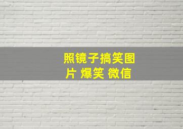 照镜子搞笑图片 爆笑 微信